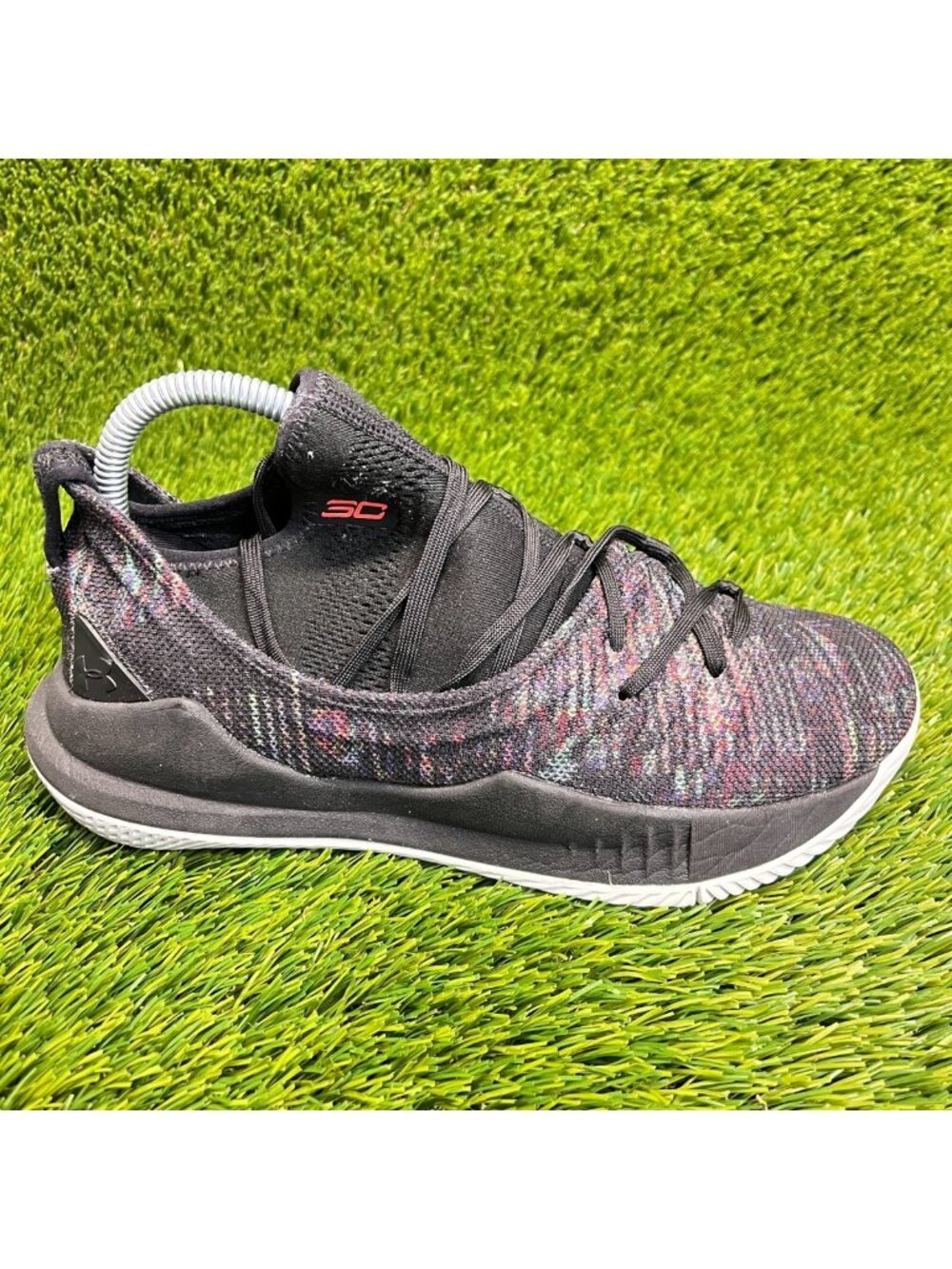 Under Armour Curry 5 Tokyo Nights Boys Size 6Y Black Running Shoes Sneakers